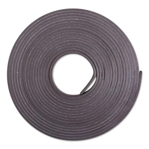 ZEUS® Adhesive-Backed Magnetic Tape, 0.5" x 10 ft, Black