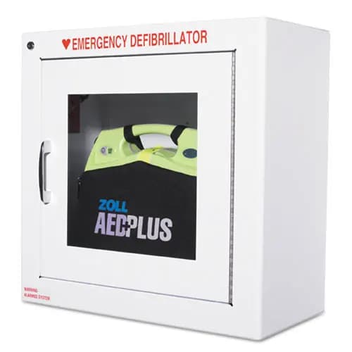 ZOLL® AED Wall Cabinet, White, 17" W x 9.5" D x 17" H