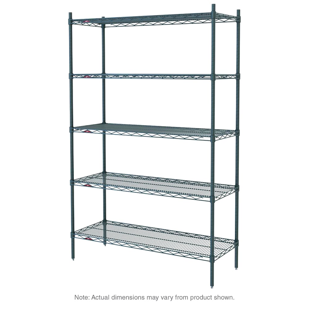 Metro 5N477K3 72" NSF 5-Tier Epoxy Coated Wire Shelf Kit - Super Erecta®, 21"W, 74"H