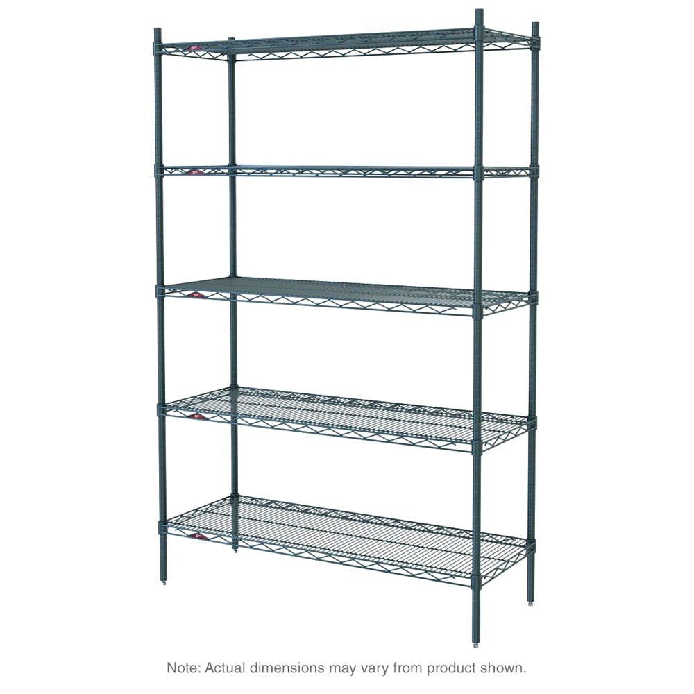 Metro 5N577K3 72" NSF 5-Tier Epoxy Coated Wire Shelf Kit - Super Erecta®, 24"W, 74"H