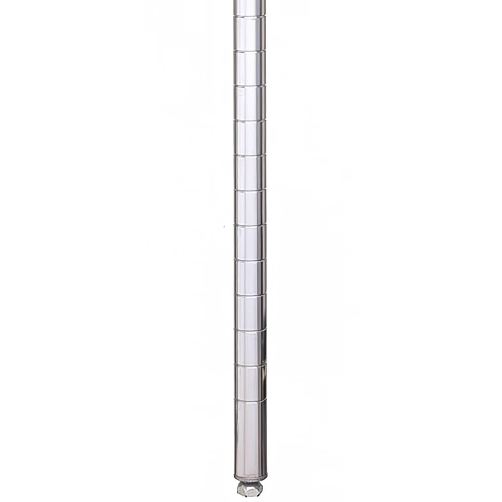 Metro 63P 62 7/16" Super Erecta® Shelving Post w/ 2" Number Increments, Chrome
