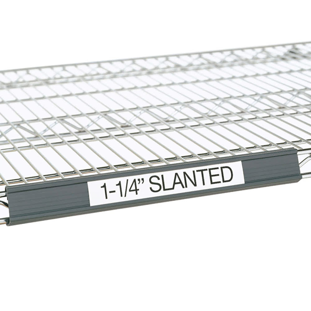 Metro 9990SL2 Super Erecta® Slanted Label Holder - 19" x 1 1/4", Gray