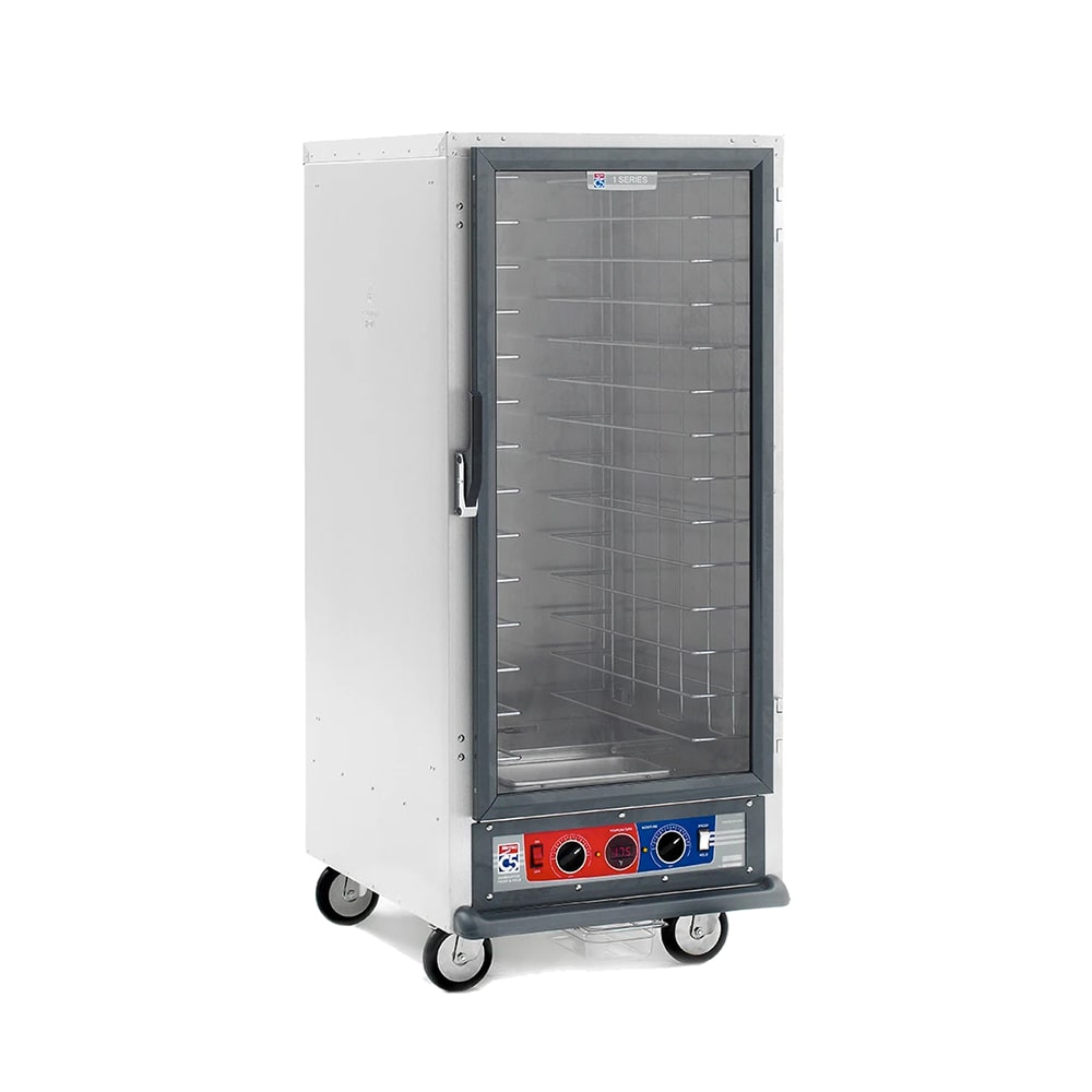 Metro C517-CFC-L 3/4 Height Non-Insulated Mobile Heated Cabinet w/ (27) Pan Capacity, 120v