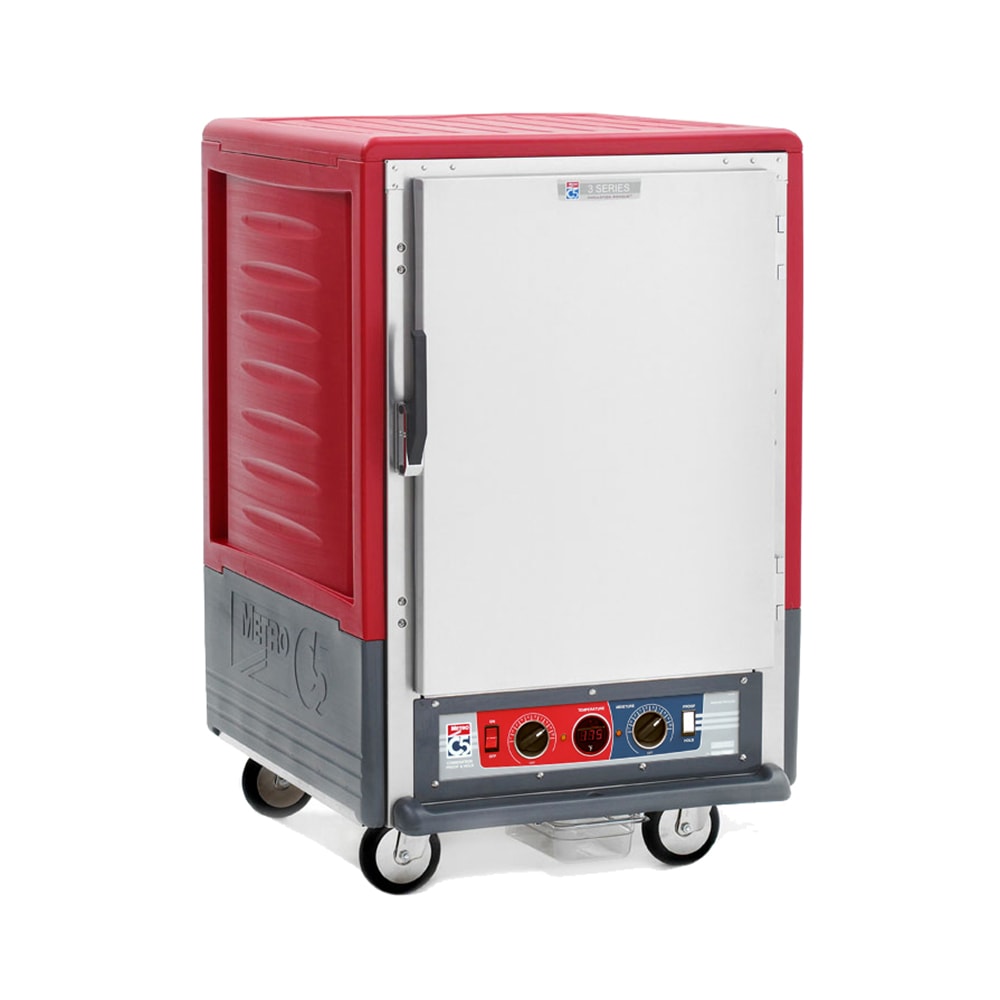 Metro C535-CFS-L 1/2 Height Insulated Mobile Heated Cabinet w/ (17) Pan Capacity, 120v