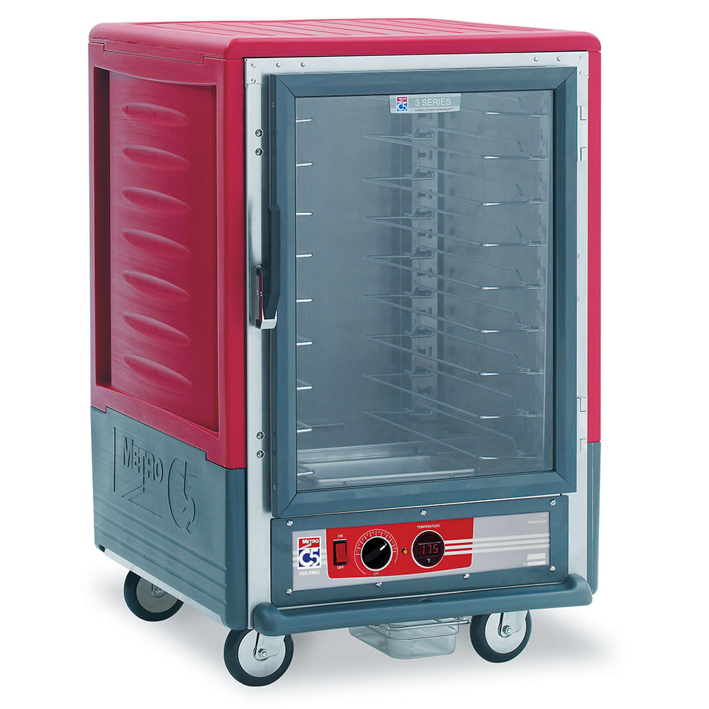 Metro C535-HLFC-U 1/2 Height Insulated Mobile Heated Cabinet w/ (8) Pan Capacity, 120v