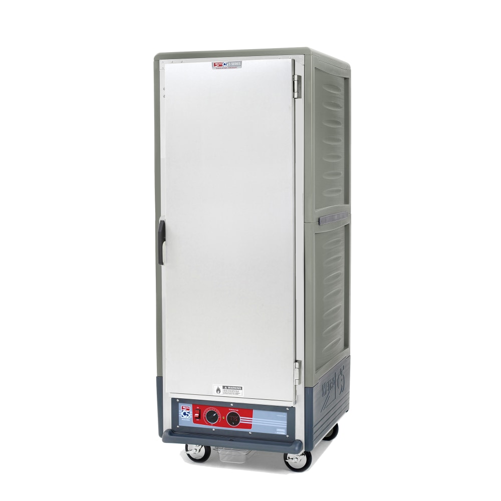 Metro C539-HFS-4-GY Full Height Insulated Mobile Heated Cabinet w/ (18) Pan Capacity, 120v