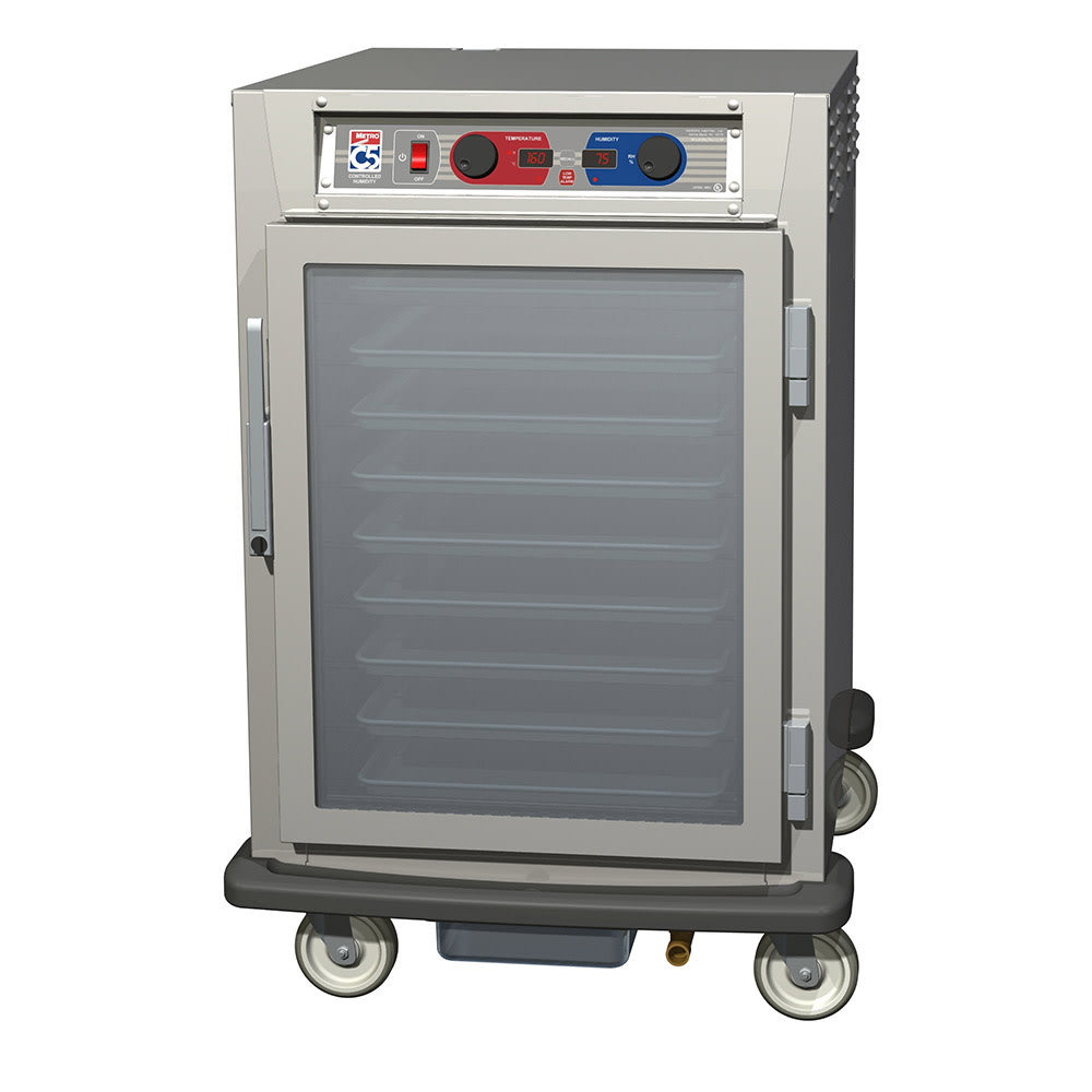Metro C595-SFC-L 1/2 Height Insulated Mobile Heated Cabinet w/ (17) Pan Capacity, 120v