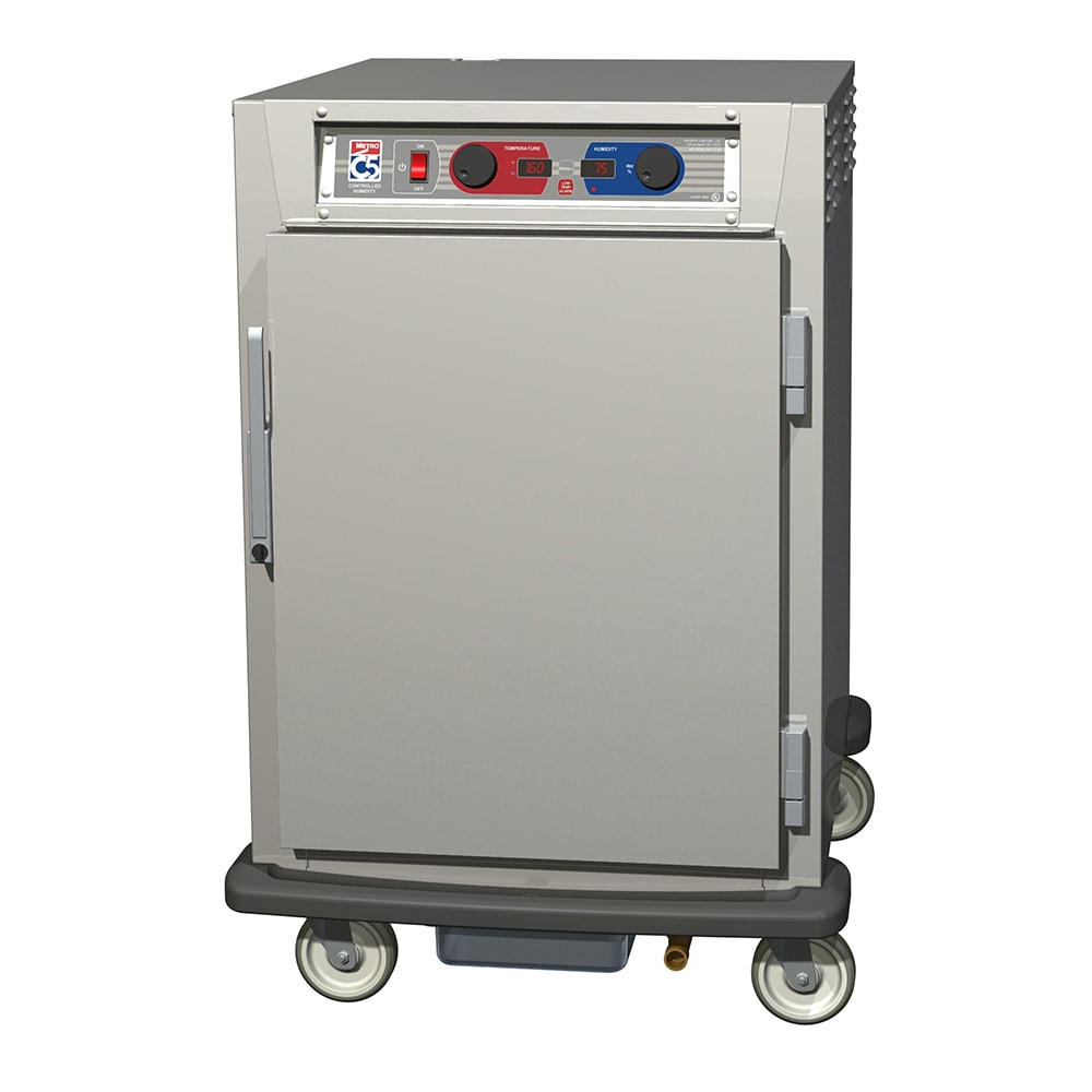 Metro C595-SFS-LPFC 1/2 Height Insulated Mobile Heated Cabinet w/ (17) Pan Capacity, 120v