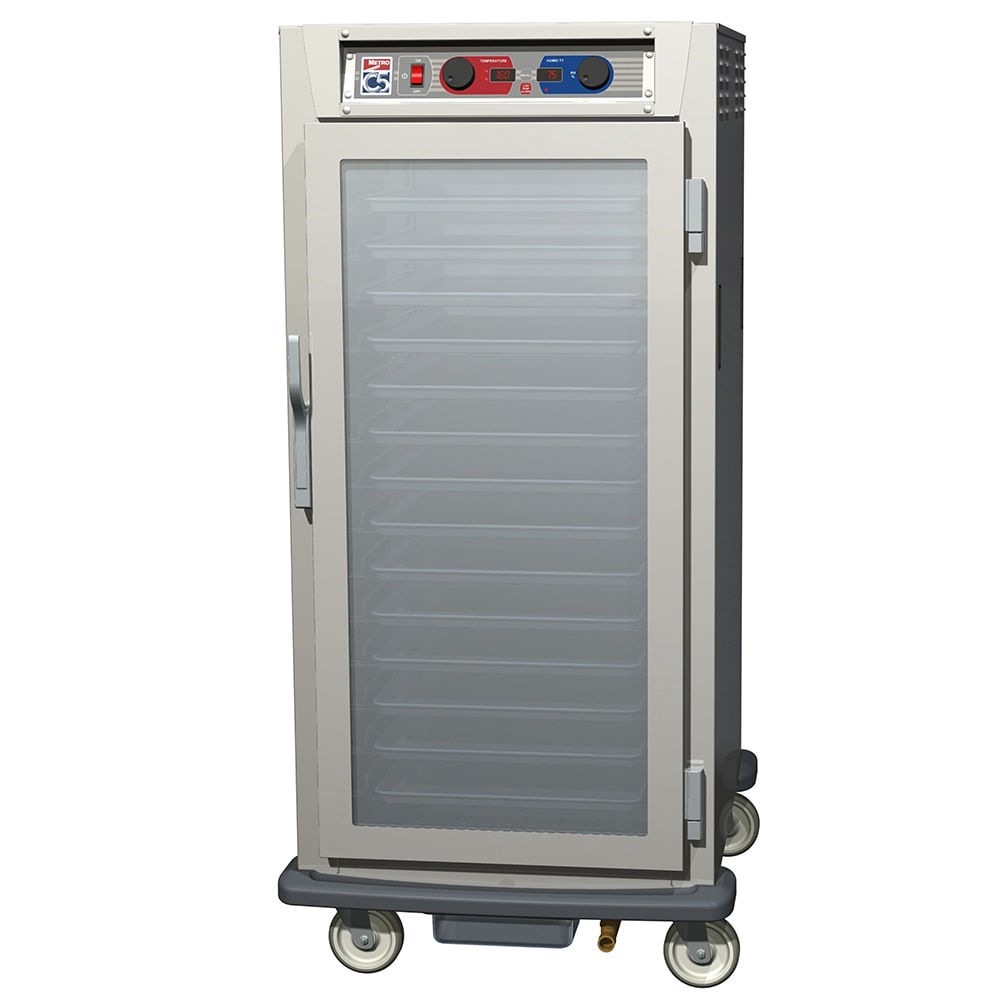 Metro C597-SFC-L 3/4 Height Insulated Mobile Heated Cabinet w/ (27) Pan Capacity, 120v
