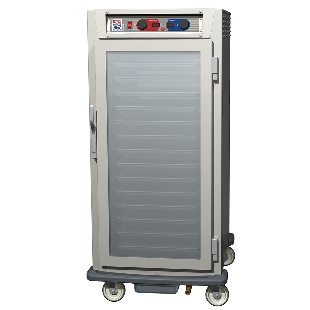 Metro C597-SFC-U 3/4 Height Insulated Mobile Heated Cabinet w/ (13) Pan Capacity, 120v