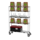 Metro CR1448TGCOPS 5 tier Mobile To-Go & Curbside Order Station - 48"W x 14"D x 69"H, Steel thumbnail 2
