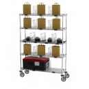 Metro CR1448TGCOPS 5 tier Mobile To-Go & Curbside Order Station - 48"W x 14"D x 69"H, Steel thumbnail 4