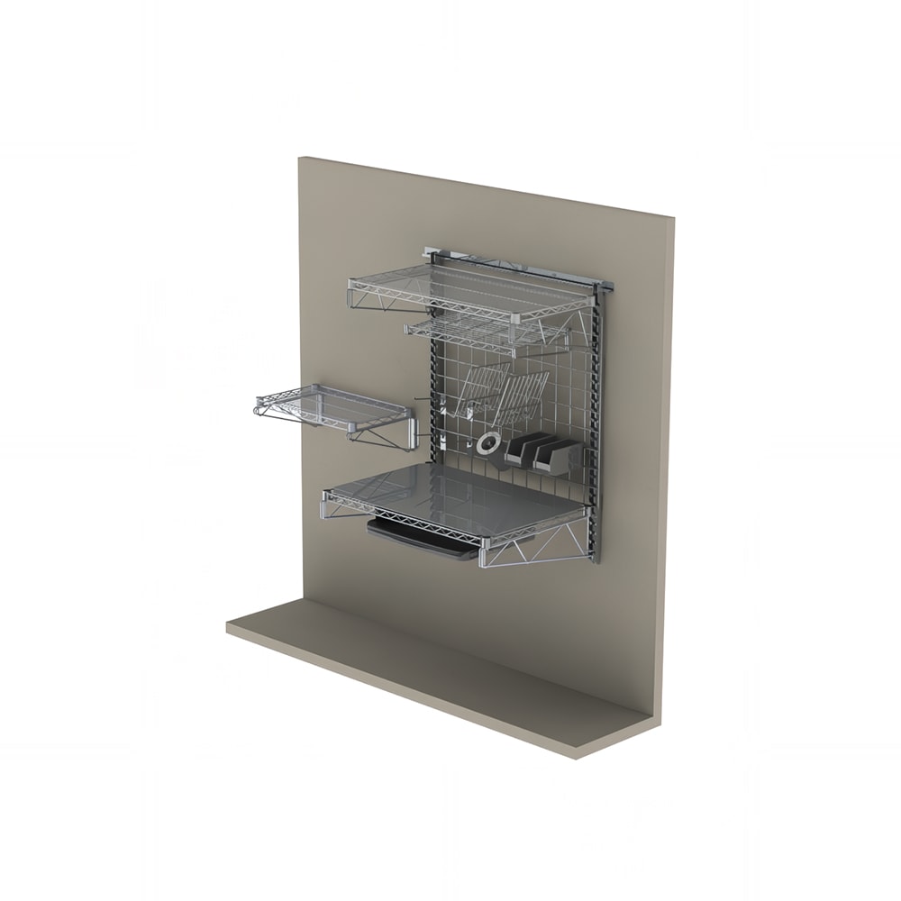 Metro CRMGRSW Wall Mount Manager's Prep Station - 64 3/4"W x 26 1/2"D x 44 3/4"H, Steel