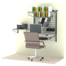 Metro CRMGRSW Wall Mount Manager's Prep Station - 64 3/4"W x 26 1/2"D x 44 3/4"H, Steel thumbnail 2