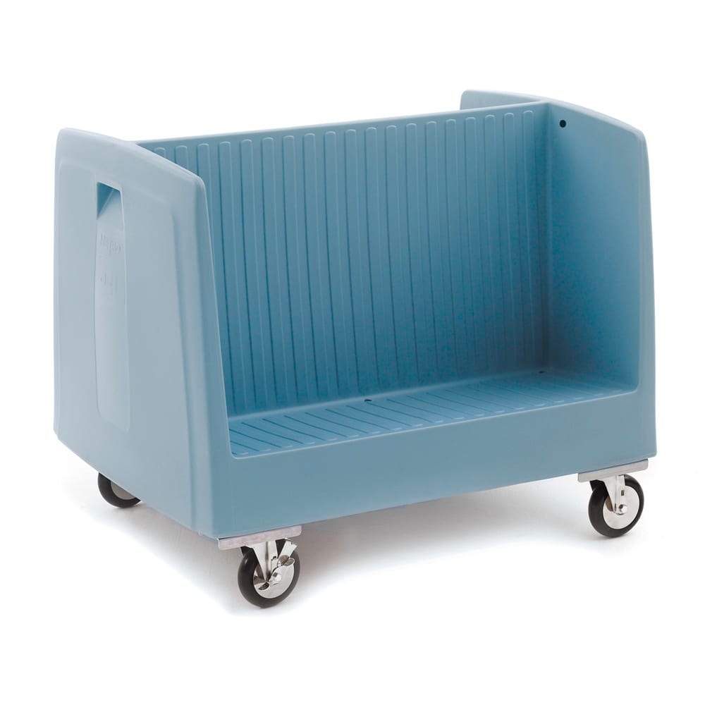 Metro DSD11 39" Mobile Dish & Tray Caddy w/ (60) Plates/Column Capacity - Plastic, Blue