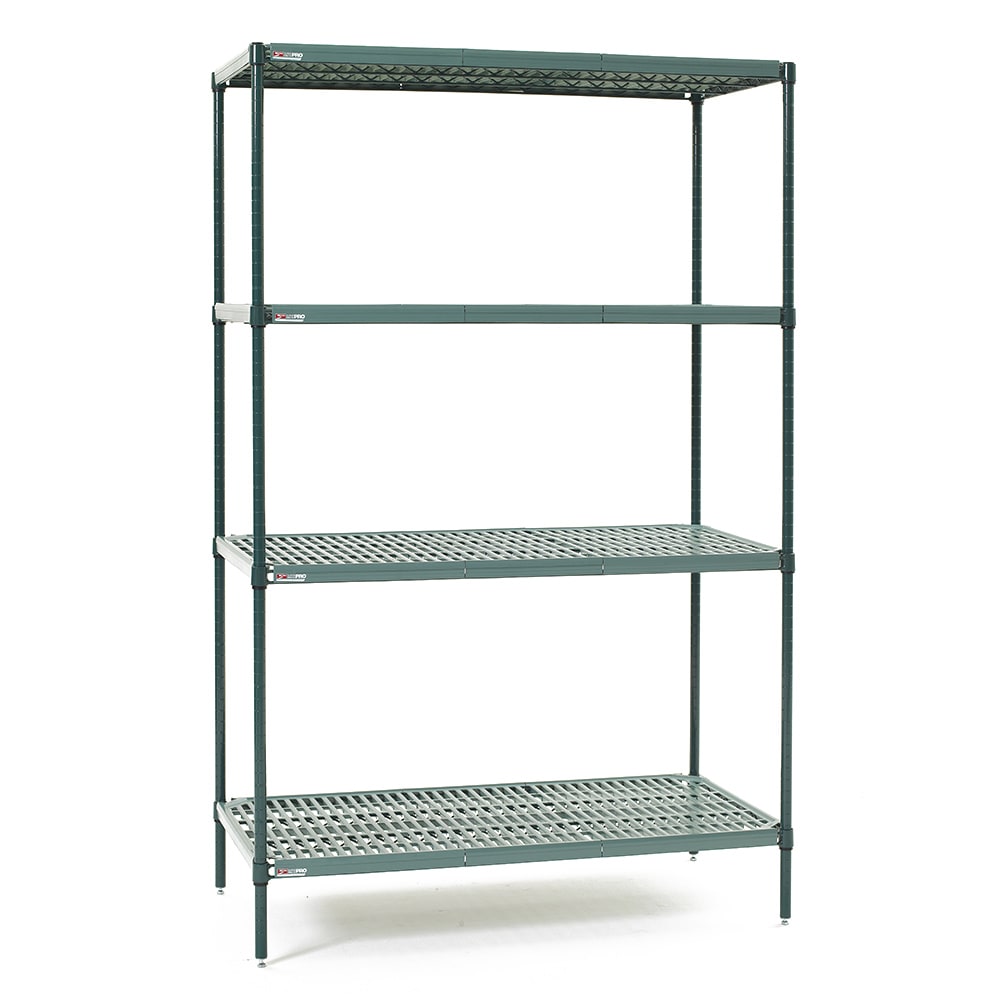 Metro EZPR1848NK3-4 48" NSF 4-Tier Epoxy Coated Wire Shelf Kit - Super Erecta Pro®, 18"W, 74"H