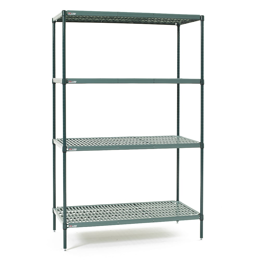 Metro EZPR2448NK3-4 48" NSF 4-Tier Epoxy Coated Wire Shelf Kit - Super Erecta Pro®, 24"W, 74"H