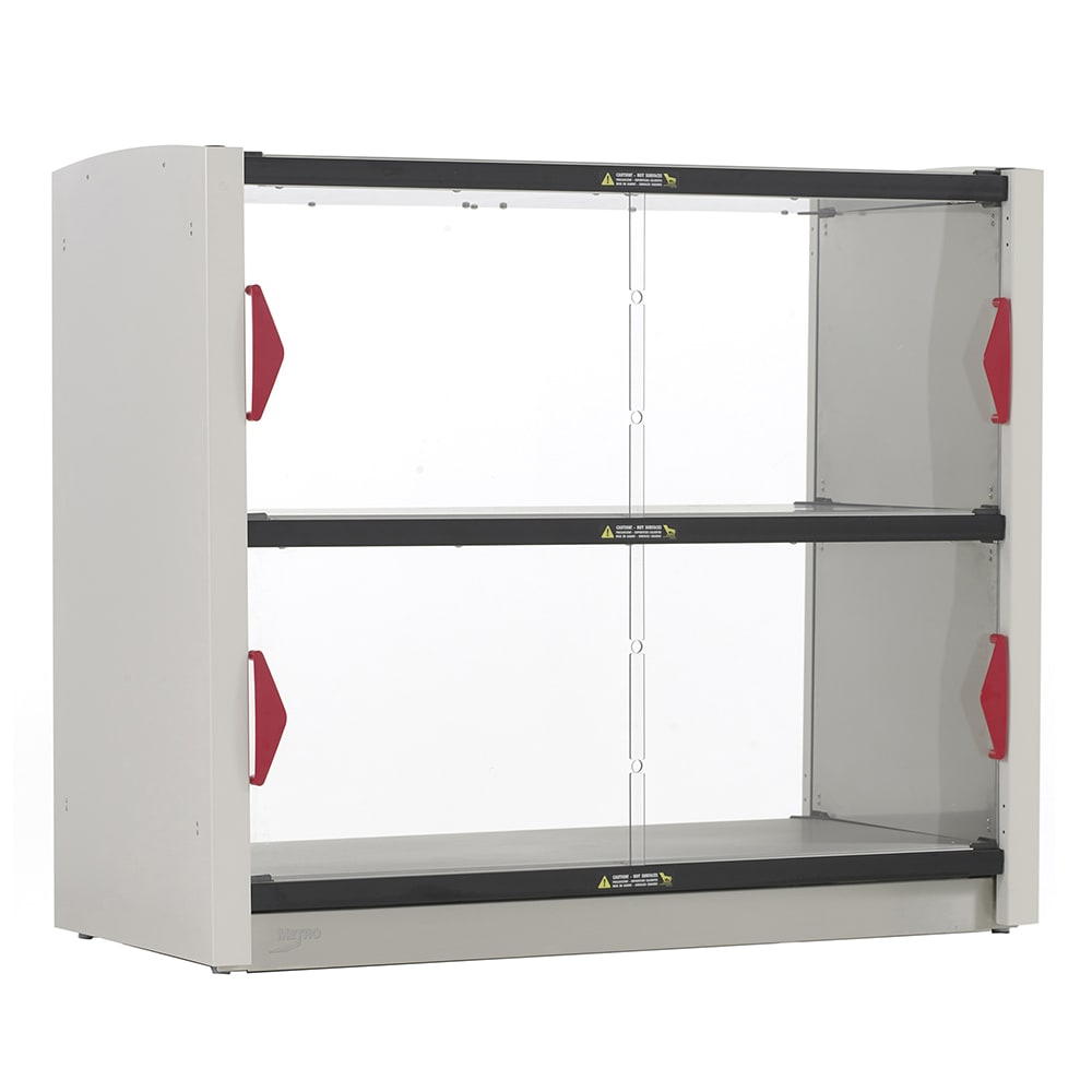Metro GG2CD-HS1842 42 1/2"W Countertop Heated Grab & Go Station w/ Sliding Doors - (2) Shelves, 120v