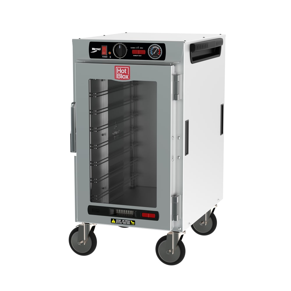 Metro HBCN8-AC-M 1/2 Height Insulated Mobile Heated Cabinet w/ (8) Pan Capacity, 120v