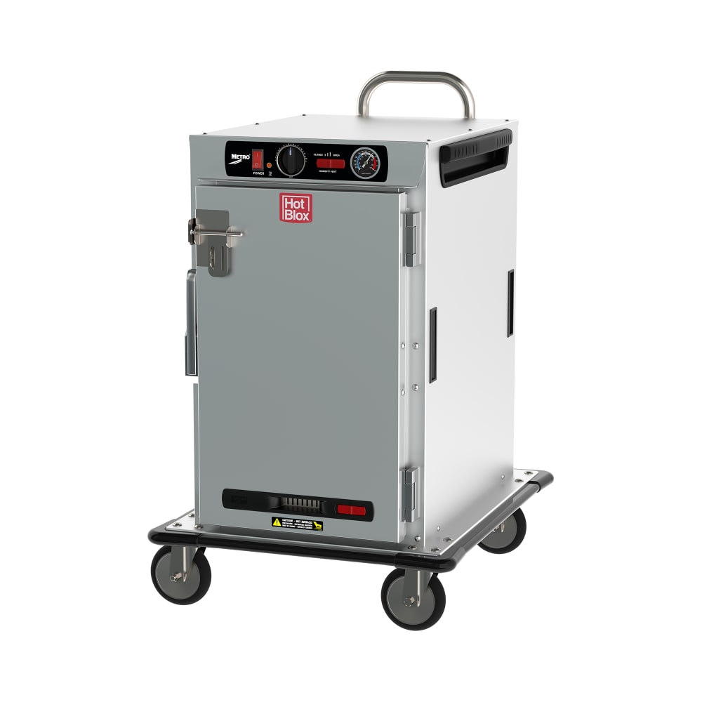 Metro HBCN8-AS-T Half Height Insulated Mobile Heated Cabinet w/ (8) Pan Capacity, 120v