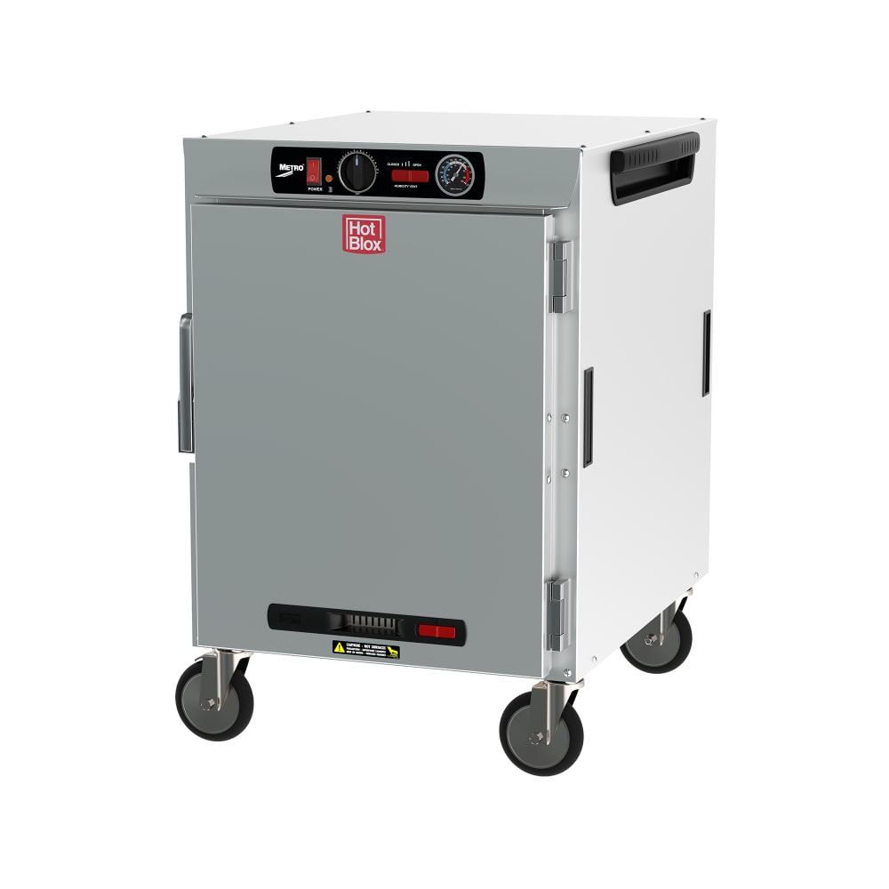 Metro HBCW8-AS-M 1/2 Height Insulated Mobile Heated Cabinet w/ (8) Pan Capacity, 120v