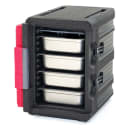 Metro ML400 Mightylite™ Insulated Food Carrier - 60 qt w/ (6) Pan Capacity, Black/Red thumbnail 3