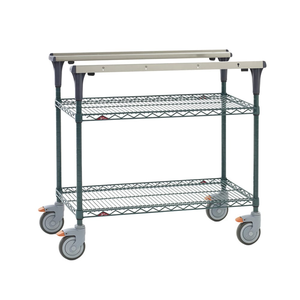 Metro MS1824-NKNK 2 Level Mobile PrepMate® MultiStation w/ Wire Shelving - 26"L x 19 2/5"W x 39 1/8"H
