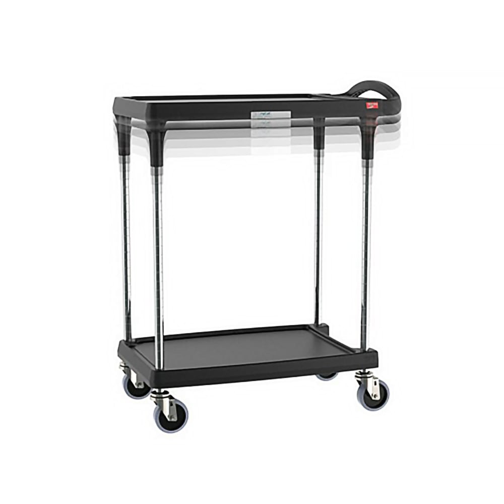 Metro MY1627-24BL-PL 2 Level Polymer Utility Cart w/ 300 lb Capacity, Marine Ledges