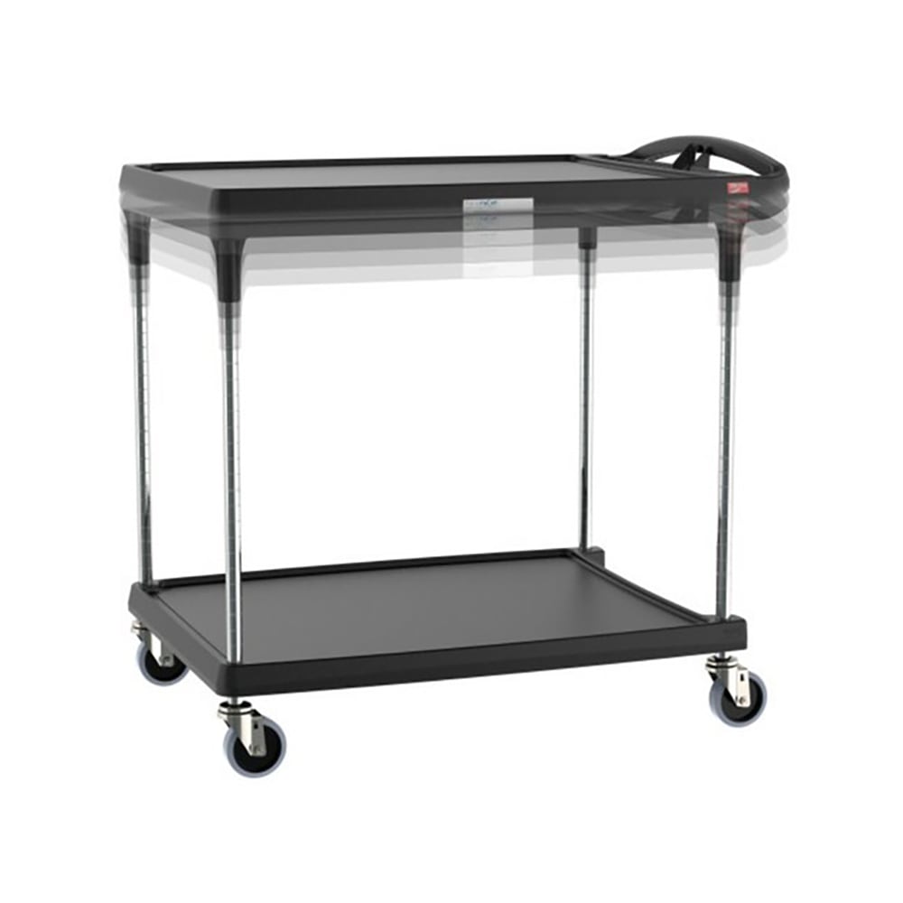 Metro MY2636-25BL-PL 2 Level Polymer Utility Cart w/ 300 lb Capacity, Marine Ledges