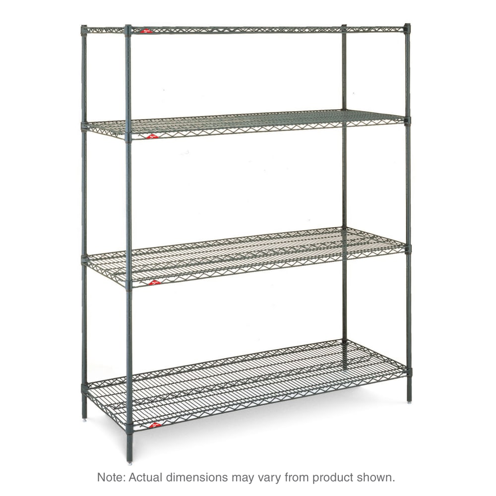 Metro N576K3 72" NSF 4-Tier Epoxy Coated Wire Shelf Kit - Super Erecta®, 24"W, 63"H