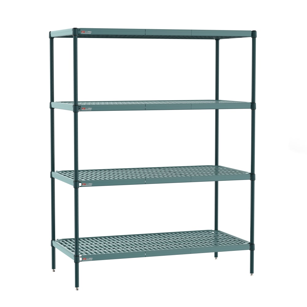 Metro PR-187263K3-S-4 72" NSF 4-Tier Epoxy Coated Wire Shelf Kit - Super Erecta Pro®, 18"W, 63"H