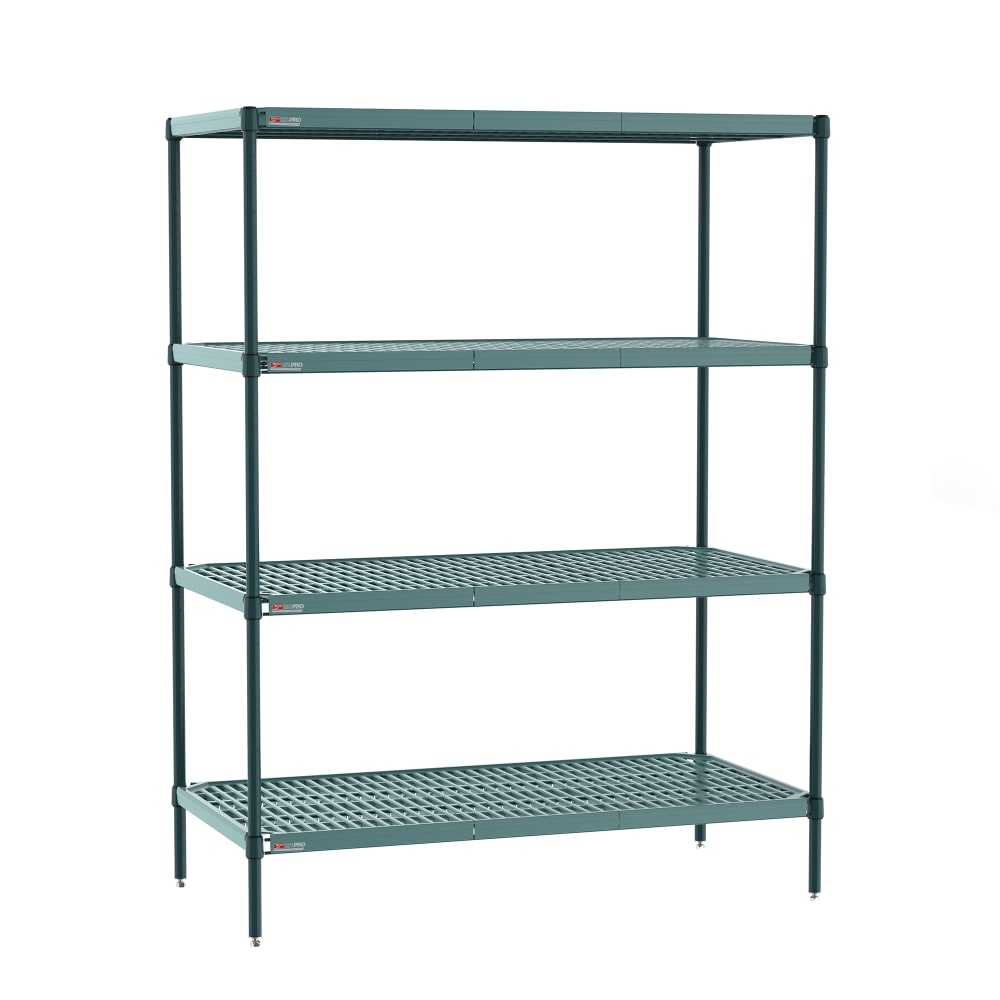 Metro PR-215463K3-S-4 54" NSF 4-Tier Epoxy Coated Wire Shelf Kit - Super Erecta Pro®, 21"W, 63"H