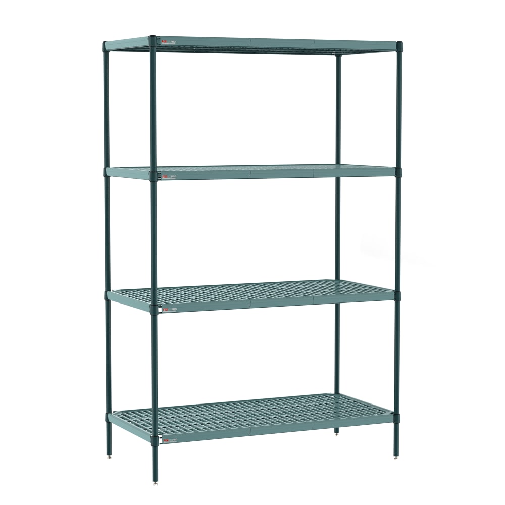 Metro PR-217274K3-S-4 72" NSF 4-Tier Epoxy Coated Wire Shelf Kit - Super Erecta Pro®, 21"W, 74"H