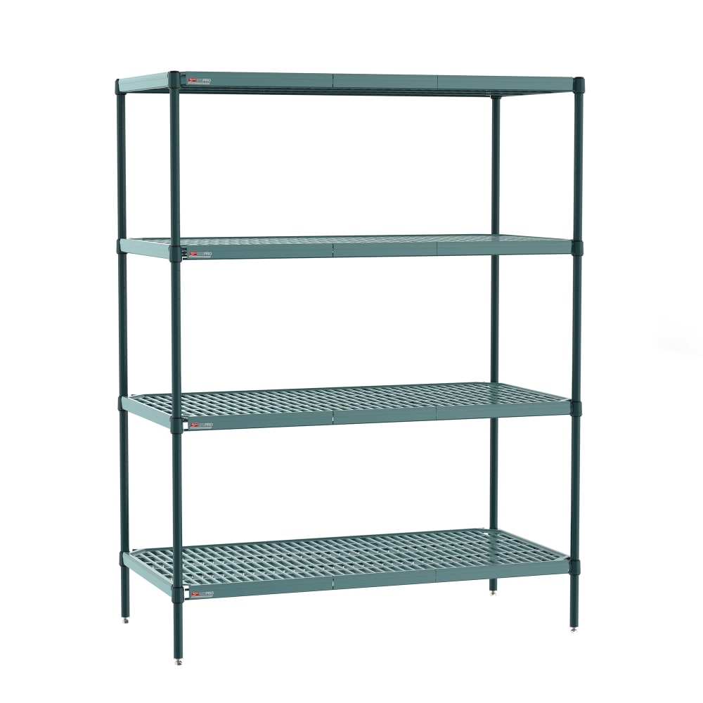 Metro PR-245474K3-S-4 54" NSF 4-Tier Epoxy Coated Wire Shelf Kit - Super Erecta Pro®, 24"W, 74"H