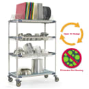 Metro PR48VX3 4 Tier Mobile Drying Rack w/ 2 Drop-Ins, 26" x 50" x 68" thumbnail 3