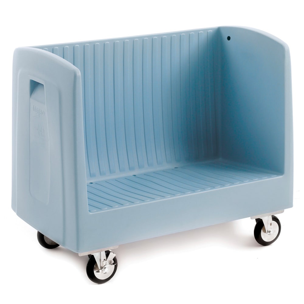 Metro SSD16 39" Mobile Dish & Tray Caddy w/ (60) Plates/Column Capacity - Plastic, Blue