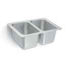 Vollrath 102-1-1 (2) Compartment Drop-in Sink - 10" x 14" thumbnail 2