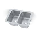 Vollrath 102-1-2 (2) Compartment Drop-in Sink - 10" x 14" thumbnail 5