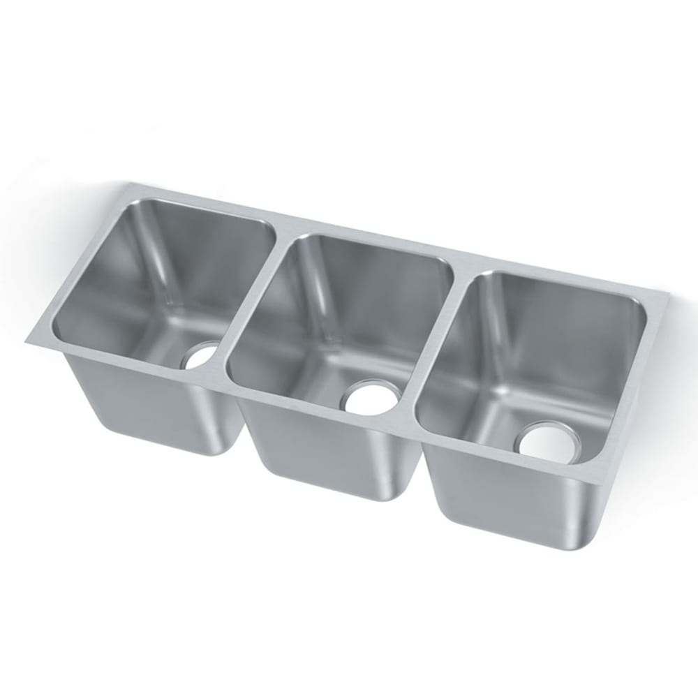 Vollrath 12123-1 (3) Compartment Undermount Sink - 14" x 12"