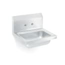 Vollrath 1410-0 Wall Mount Commercial Hand Sink w/ 13 9/16"L x 9 9/16"W x 5 1/2"D Bowl, Side Splashes thumbnail 3