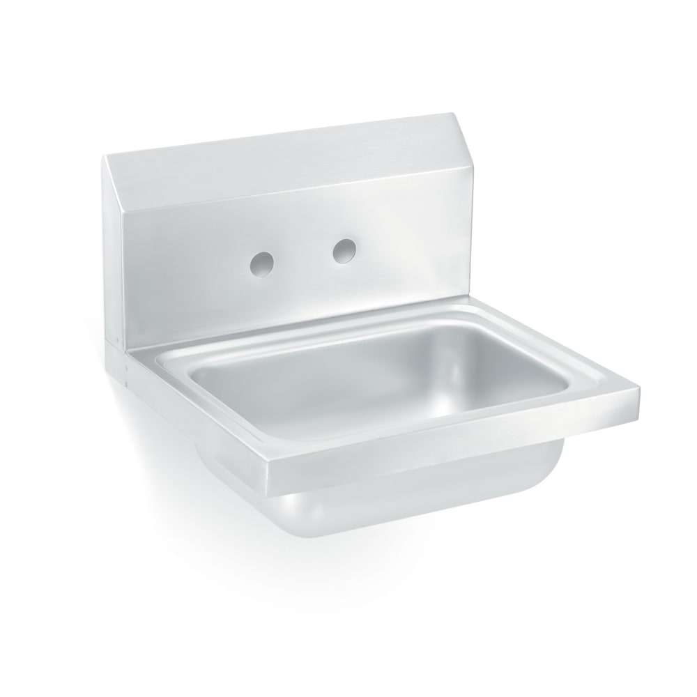 Vollrath 1411 Wall Mount Commercial Hand Sink w/ 13 9/16"L x 9 9/16"W x 5 1/2"D Bowl