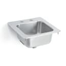 Vollrath 1554-C Drop-in Commercial Hand Sink w/ 11"L x 10"W x 6 3/16"D Bowl, Under Bar thumbnail 2