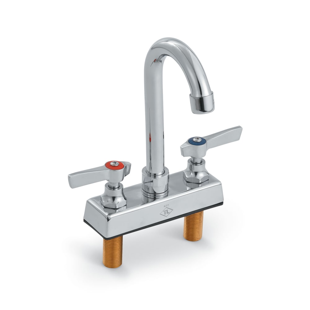 Vollrath 2612 Deck Mount Faucet - Gooseneck Spout, 4" Centers