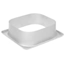 Vollrath E6WC02 1/6 Size Rectangular Garbage Waste Chute, 22 Gauge Stainless thumbnail 4