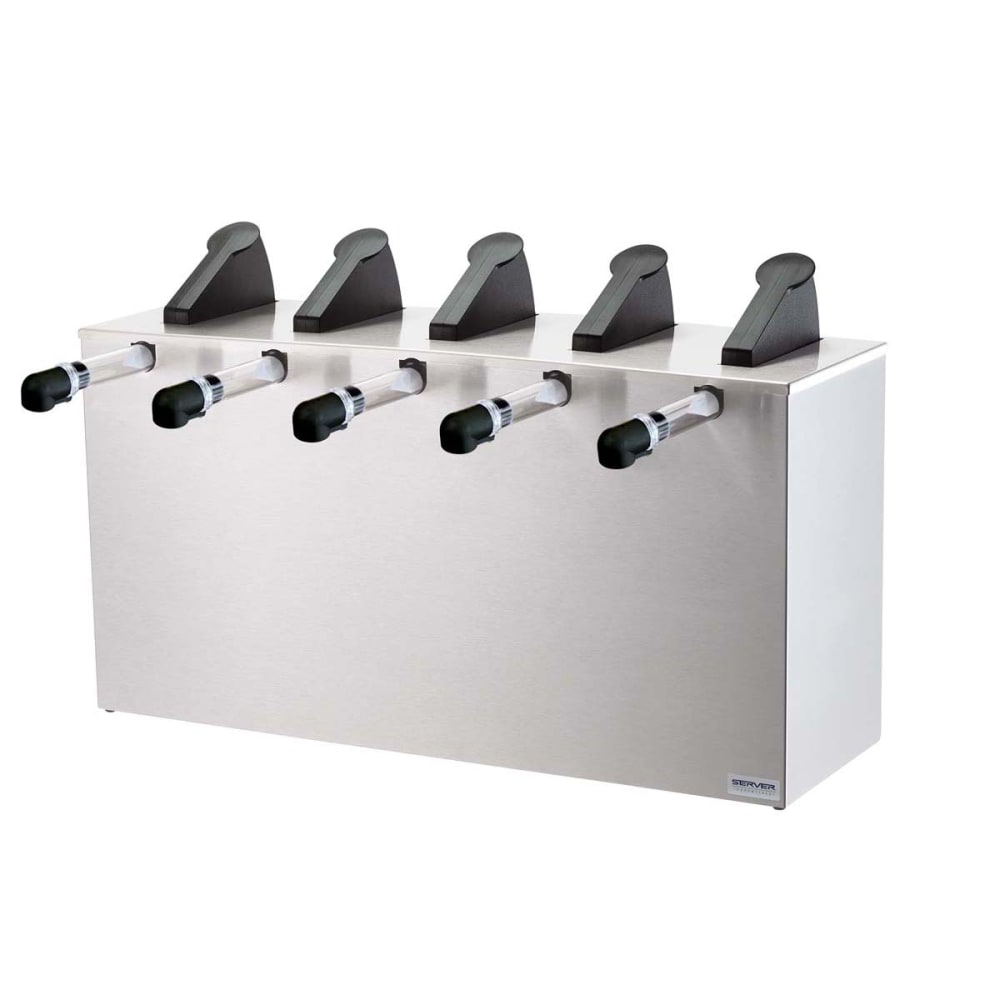 Server SE-5 Server Express w/ (5) Pumps, 1 oz. Yield, Stainless Base & Lid (07060)