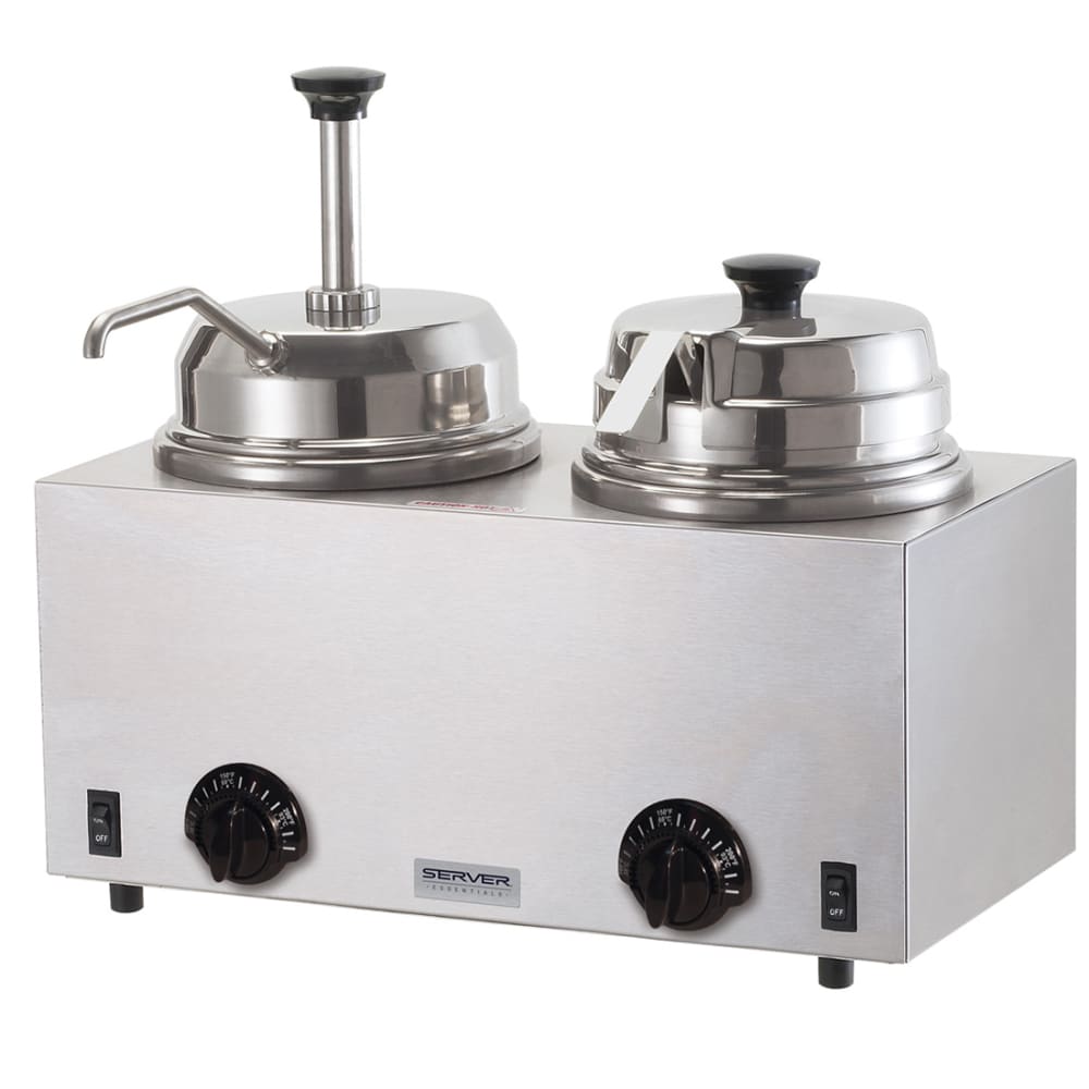 Server 6 qt All Purpose Topping Warmer - 1 oz Increments & 1/8 oz Ladle, 120v (81290)