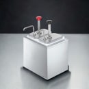 Server Pump Style Condiment Dispenser w/ (2) Jars & Pumps, (1 1/4) oz Stroke, Stainless (82910) thumbnail 2