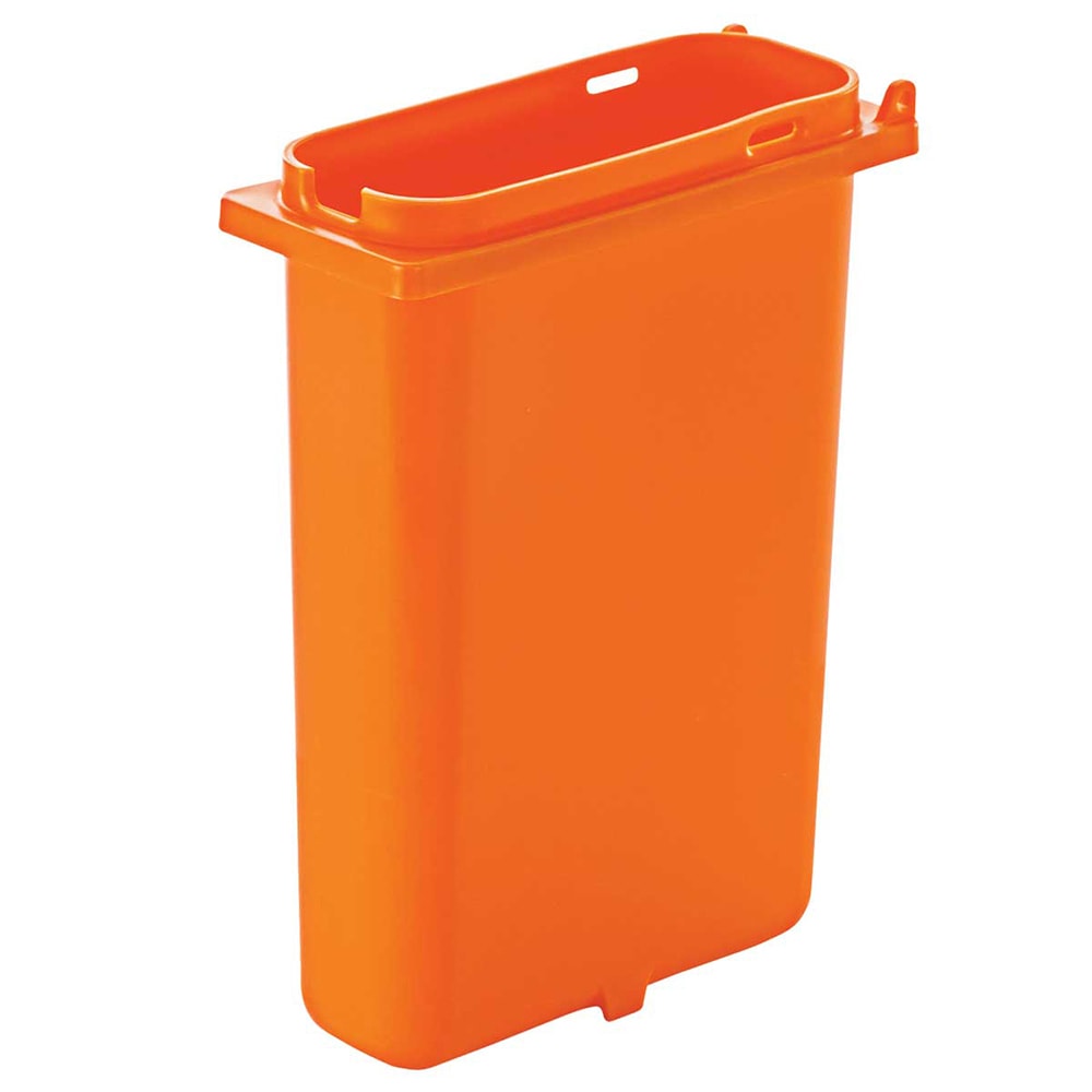 Server 2 qt Slim Fountain Jar w/ Notch for Ladle, Polypropylene, Orange (83162)
