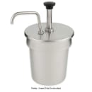 Server Condiment Syrup Pump w/ 1 oz/Stroke Capacity, Stainless (83200) thumbnail 3