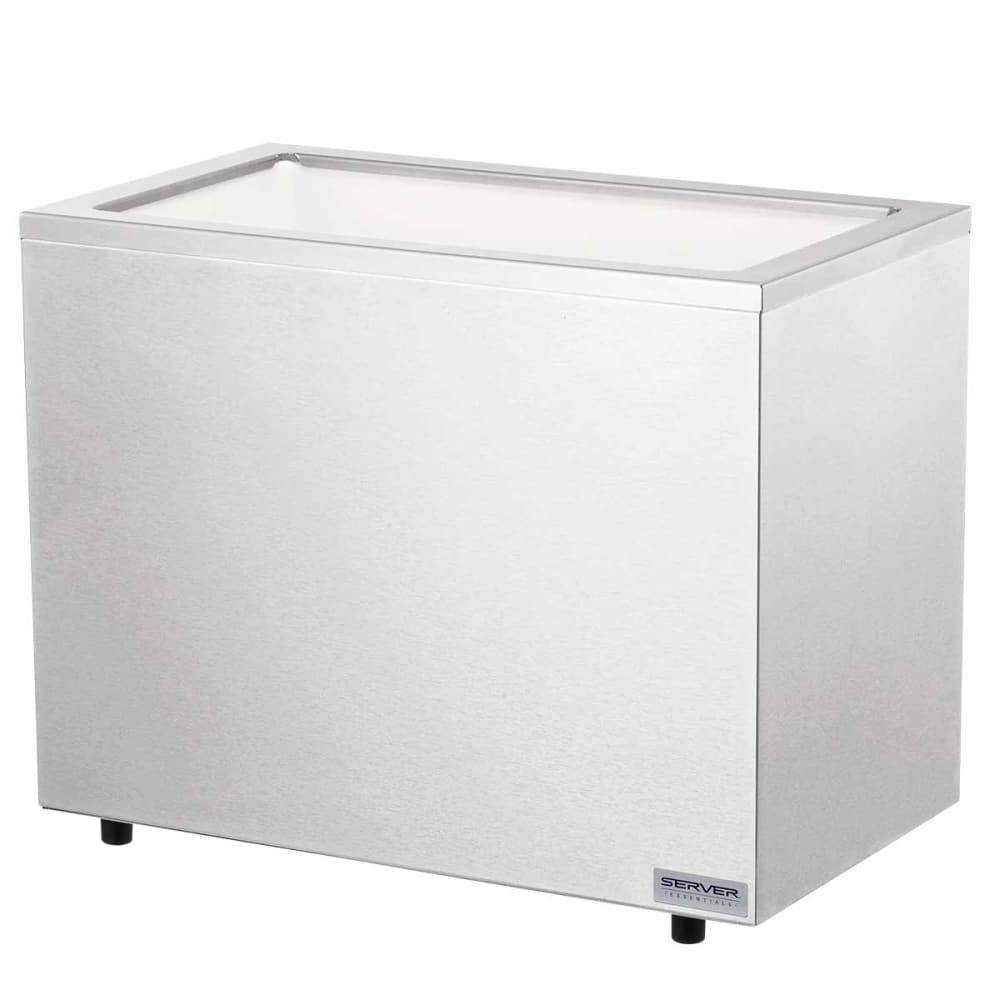 Server Serving Bar Base holds (3) Standard Fountain Jars, Stainless (83760)